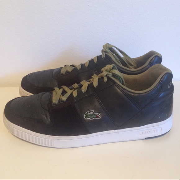Lacoste Other - Men’s Vintage Lacoste Black Perf Leather - 11